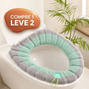 Capa De Assento De Vaso Sanitário Acochoada Confortável+Lavável