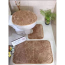 Kit 3 Peças De Banheiro Desenhado (Liso) Com Antiderrapante