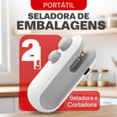 Mini Máquina Seladora Portátil  2 Em 1 com Carregamento Usb Elétrica