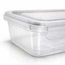 Kit 10 Marmita fitness Potes 800ml Travas Laterais/organizadores de alimentos vasilhas.