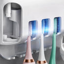 Suporte Dispenser/Aplicador Pasta de Dente Escova Automático Com Esterilizador e Porta Escova