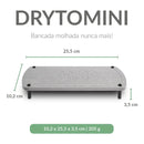Bandeja Decorativa Lavabo De Diatomita Cor Cinza Lua